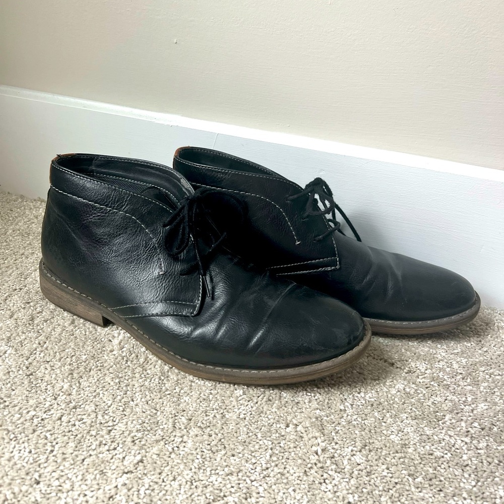 Sonoma black dress shoes - men’s size 12 Med EUC
